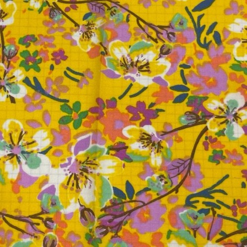 Tissu Crepe polyester 206 cjaune